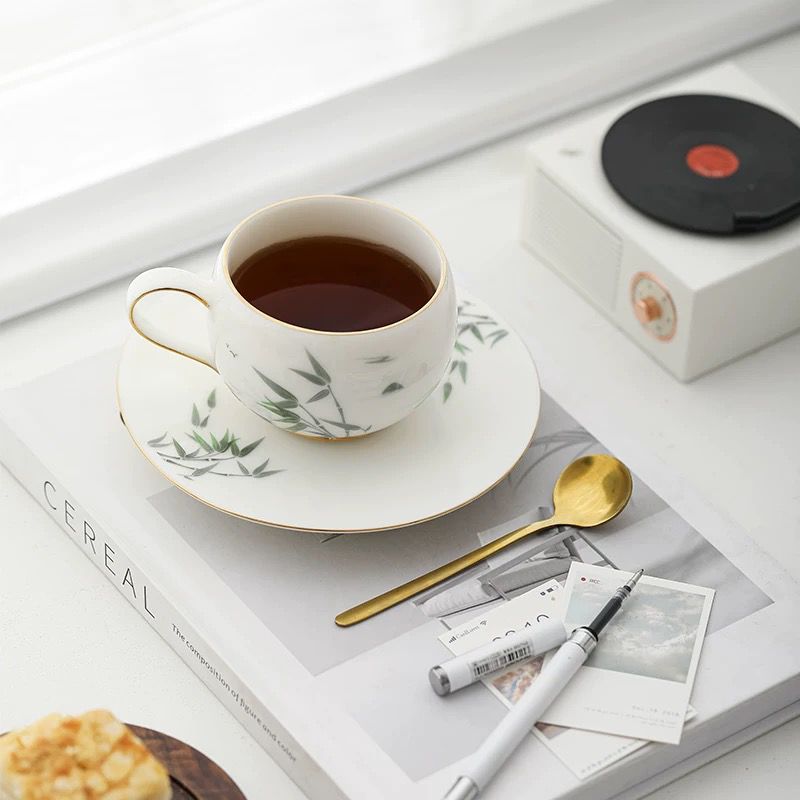 咖啡杯（春意翠竹）